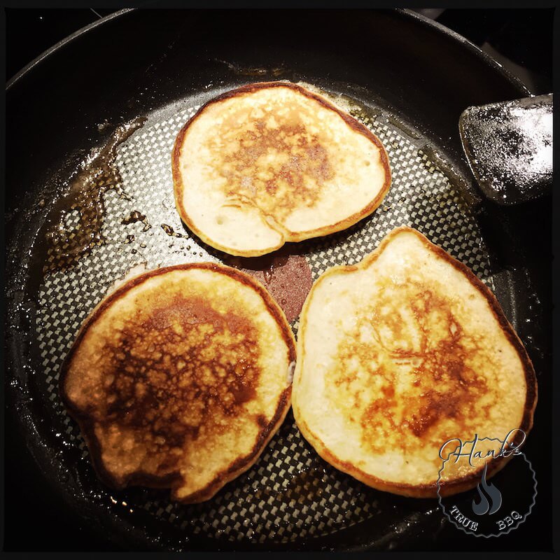 Pancakes in the frying pan