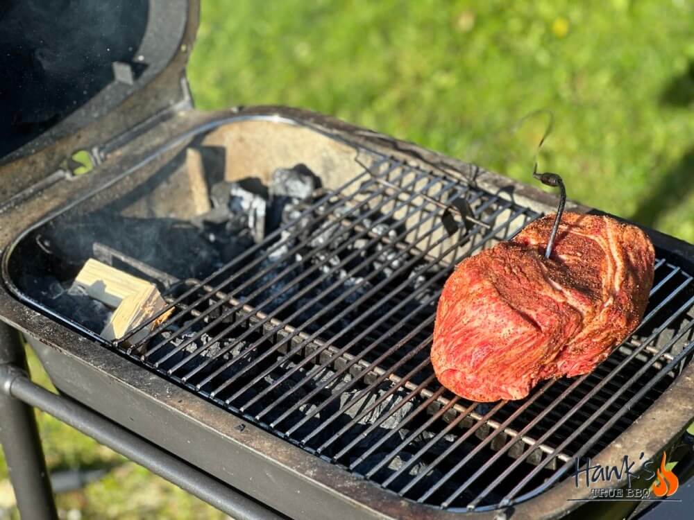 Högrev på grillen med indirekt värme