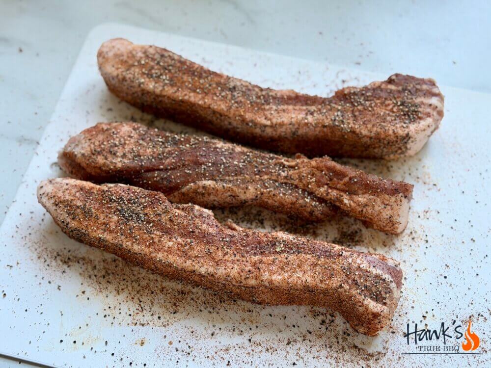 Pork belly fat fingers med rub och svartpeppar