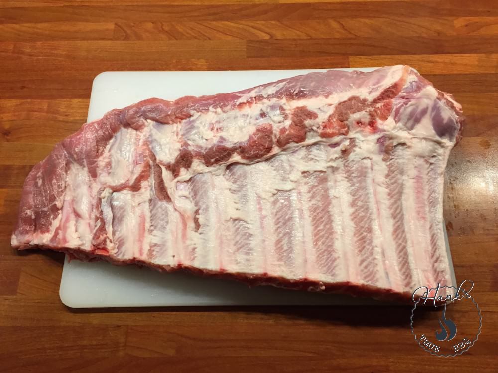Ribs, rear side, silvery skin removed