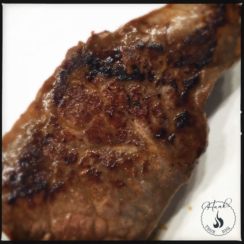Reverse seared sirloin steak