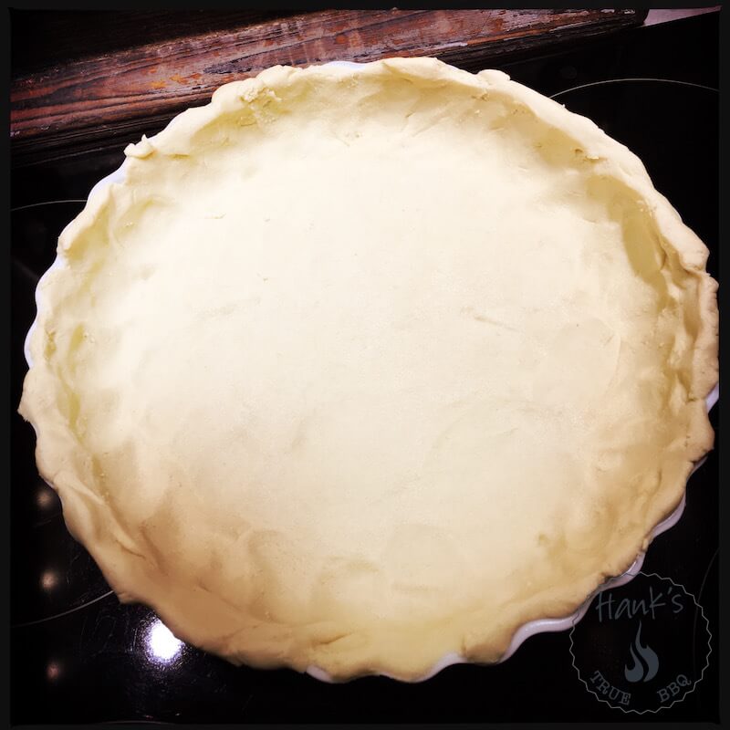The pie, ready for the oven