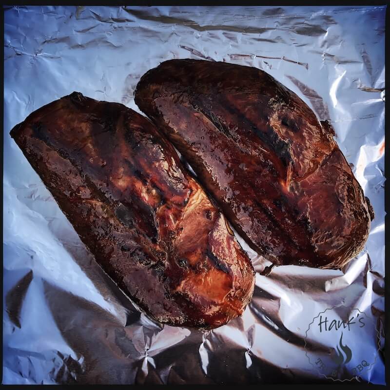 Grilled duck breasts