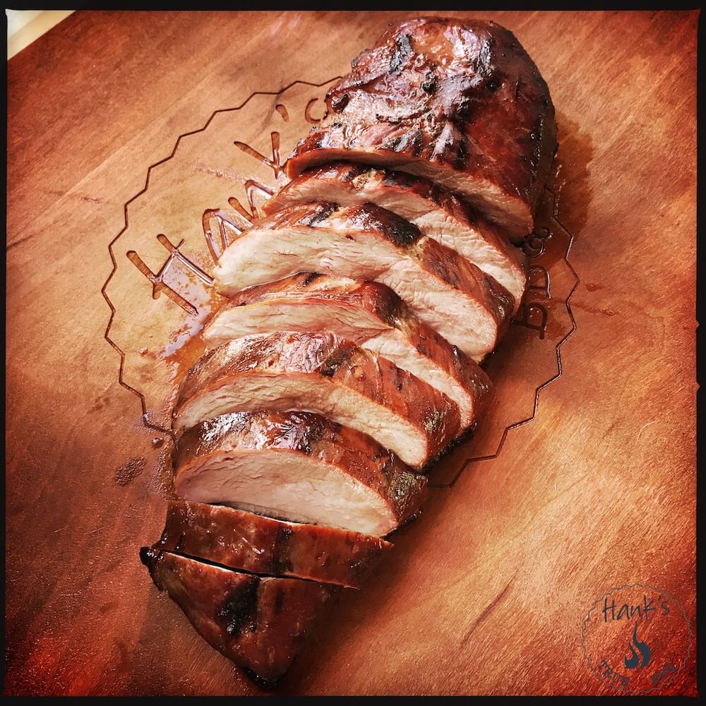 Smoked and grilled duck breast