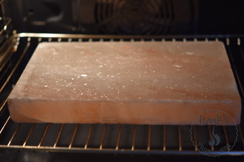 Saltblock in the oven