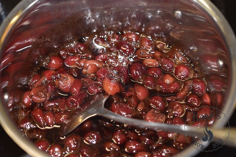 Cherry Chutney simmering