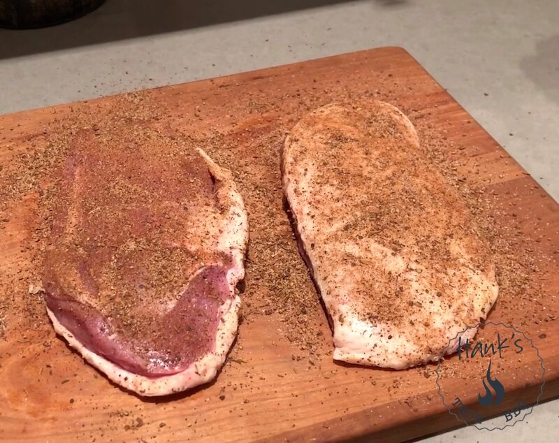 Duck Breasts with Rub applied