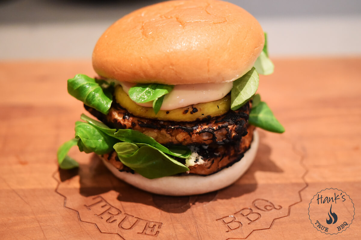 Grilled Tempeh Burger Hanks True BBQ™