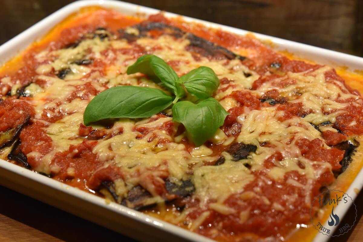 Aubergine Parmigiana Hanks True Bbq