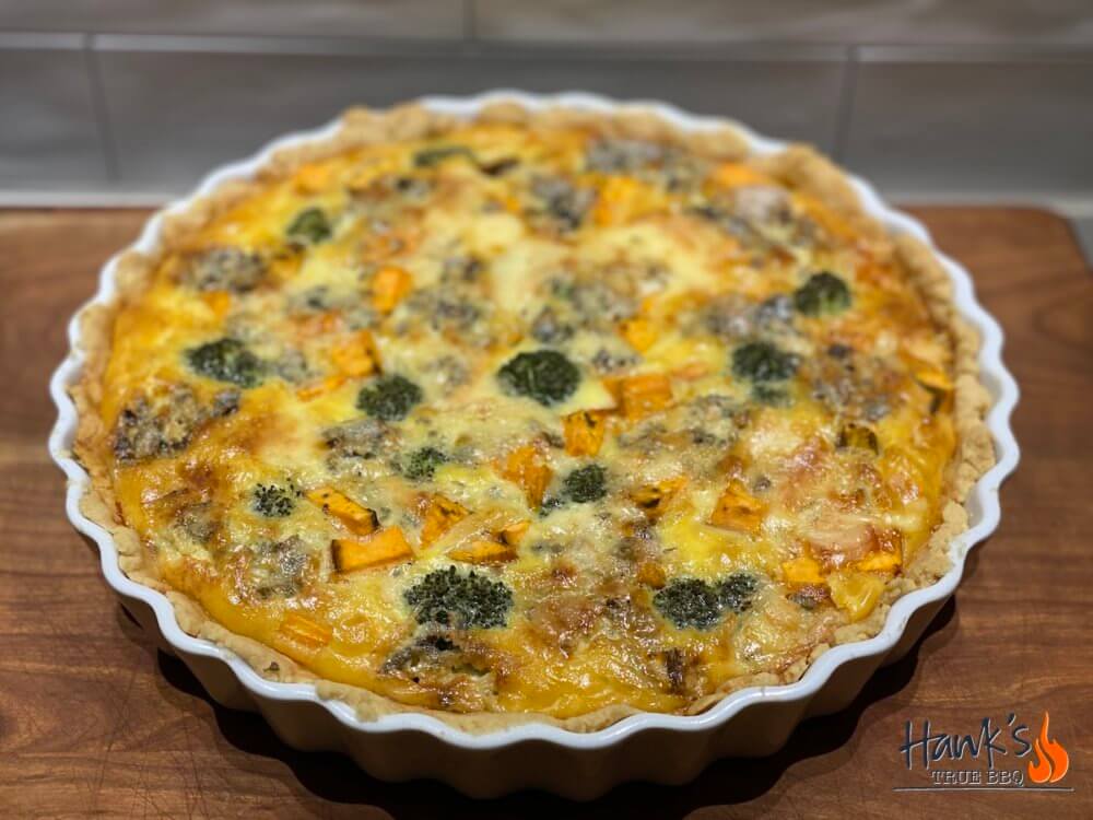 Blue cheese and sweet potato pie