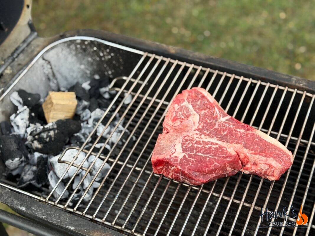 Porterhouse Steak on the grill
